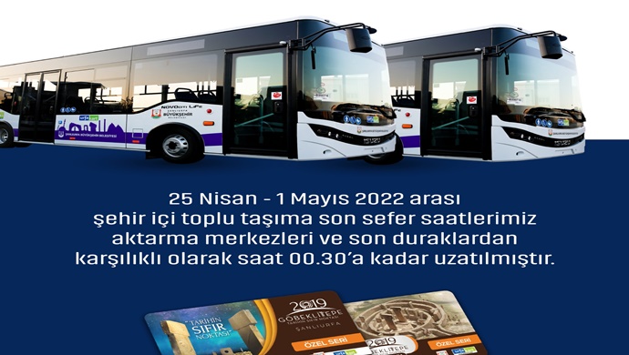 ŞANLIURFA’DA TOPLU TAŞIMA ARAÇLARINDA SEFER SAATLERİ DEĞİŞTİ