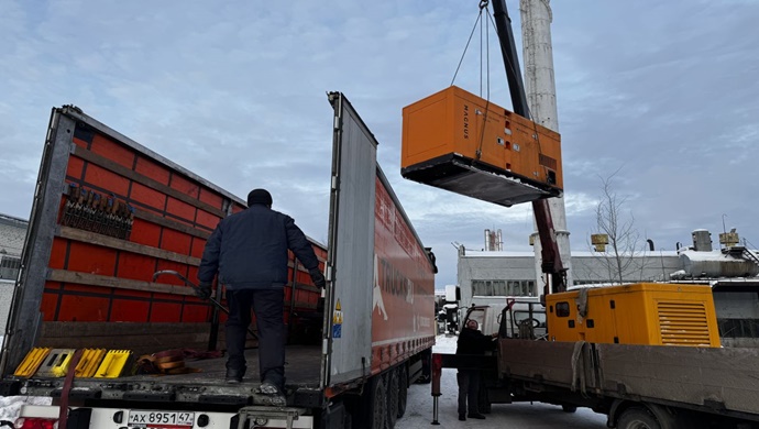 Birleşik Rusya, Belgorod bölgesine dizel jeneratörler bağışladı